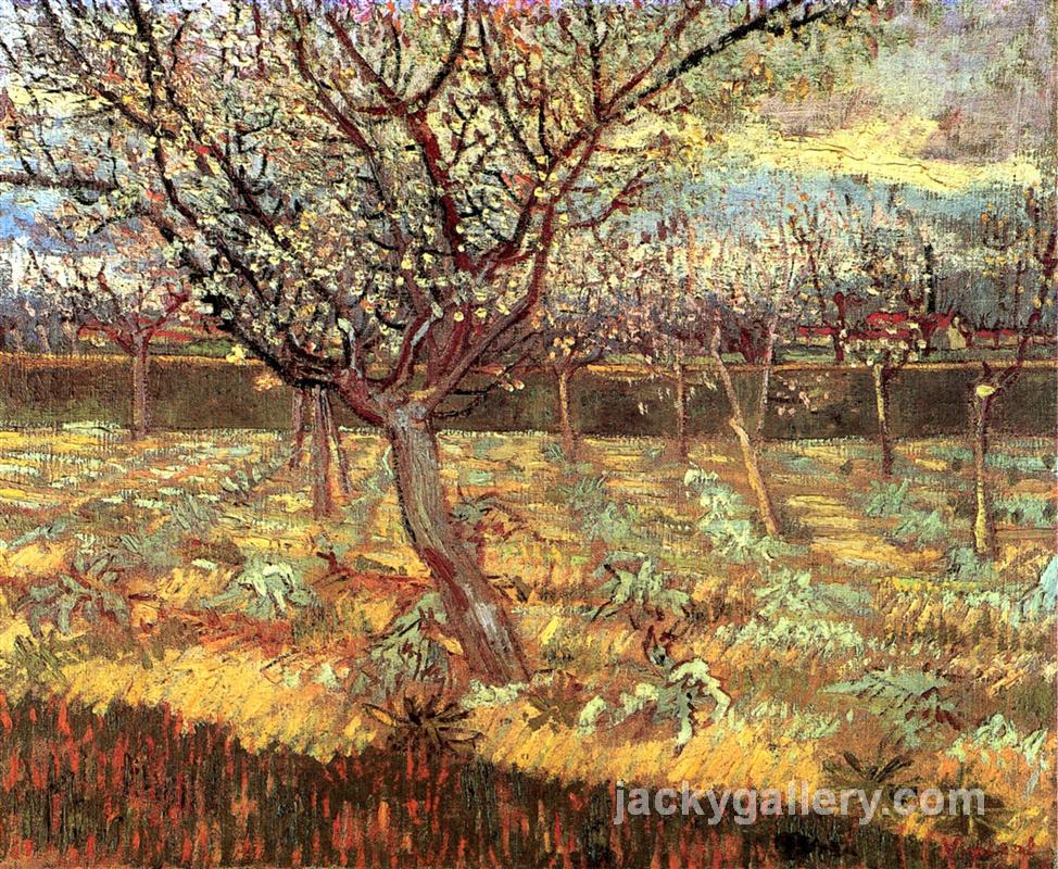 Apricot Trees in Blossom, Van Gogh painting